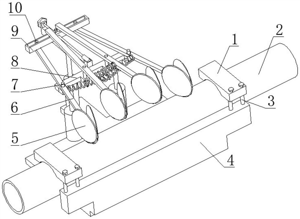 Bamboo furniture cutting machining device