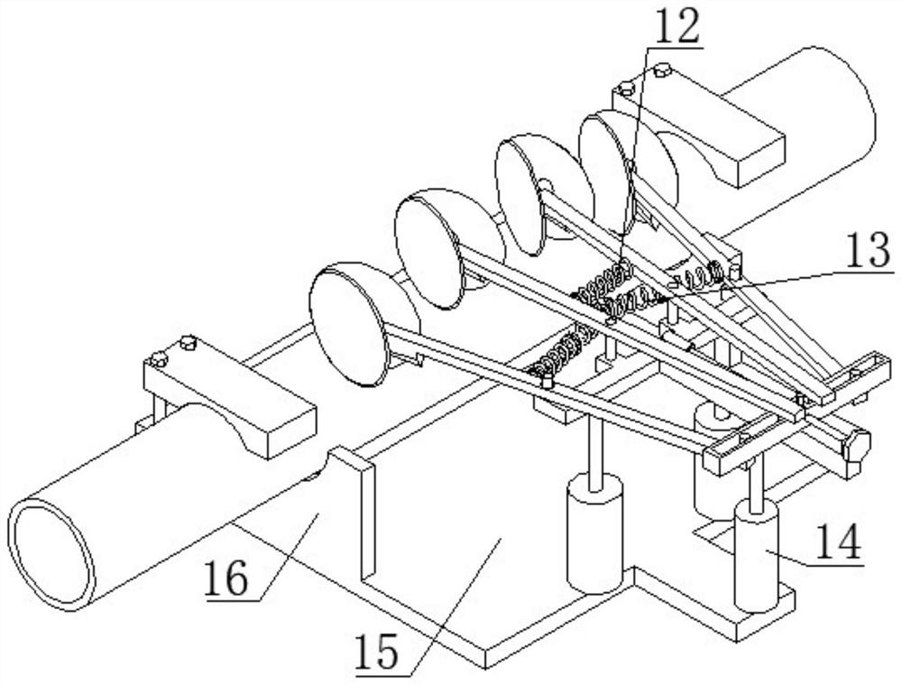 Bamboo furniture cutting machining device