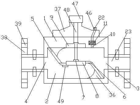 Electronic control valve with circulating air guide function