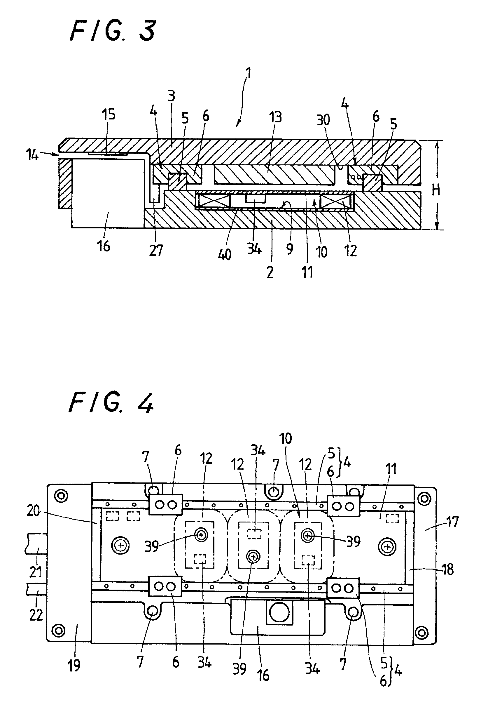 Sliding means with built-in moving-magnet linear motor