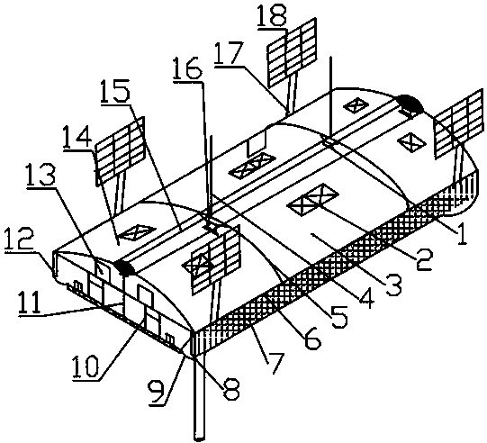 Solar ecological agriculture greenhouse