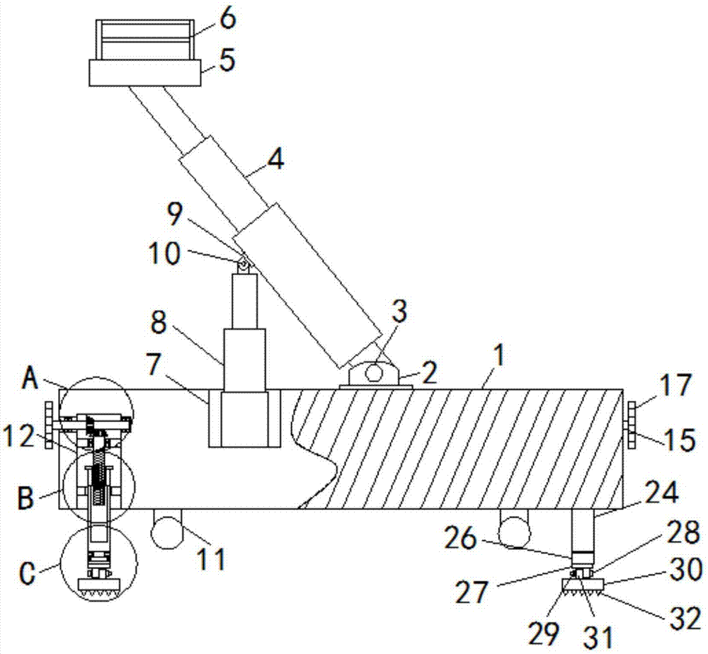 Electricity maintenance lifting operation platform