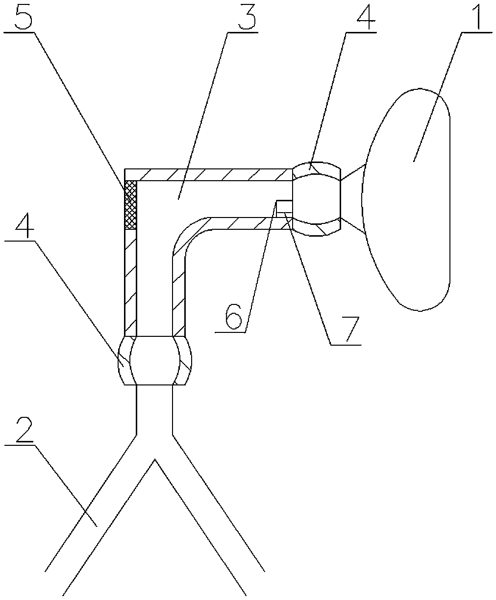 An anti-dislodging and anti-displacement face mask for anesthesia and sputum suction