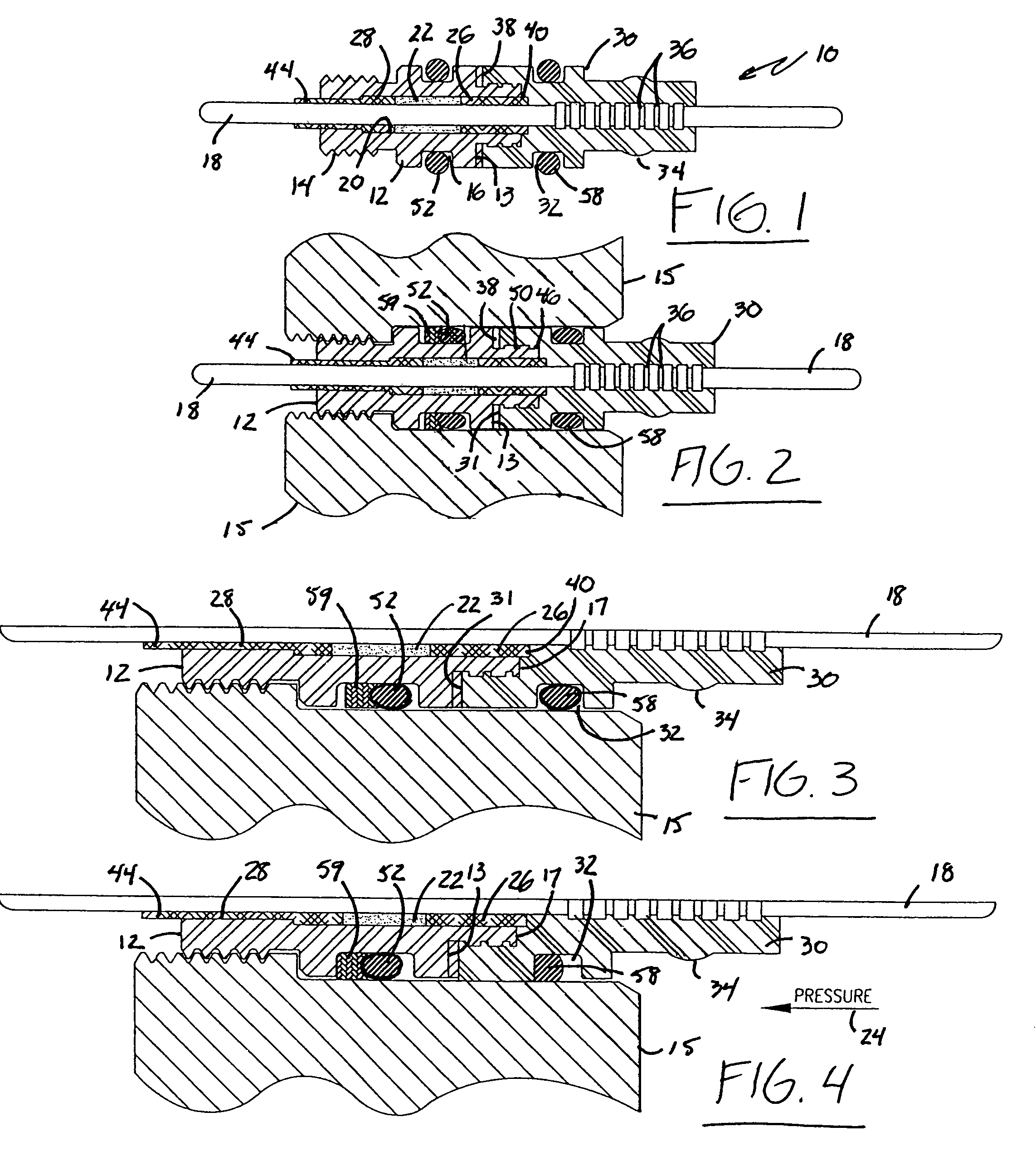 Hybrid glass-sealed electrical connectors