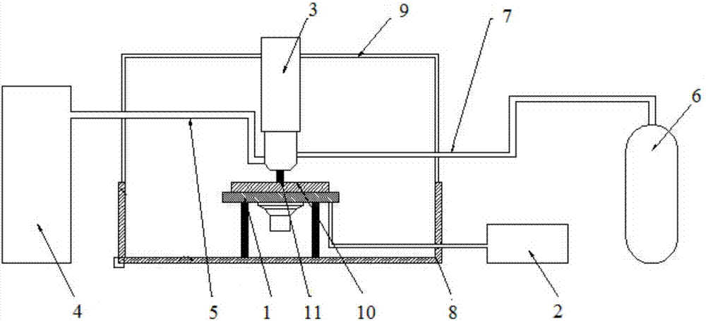 Method and device for preparing fine-grain Ti3Al/TiN gradient coatings on titanium and titanium alloy surfaces