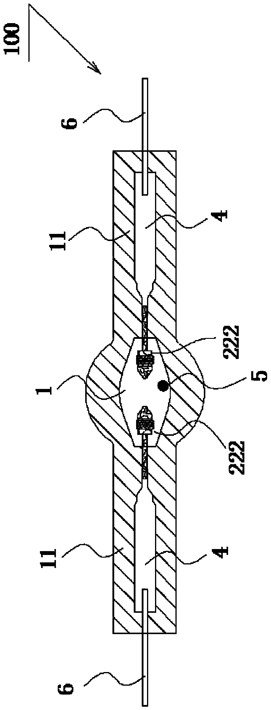 Tungsten electrode, preparation method thereof and high-pressure discharge lamp adopting tungsten electrode