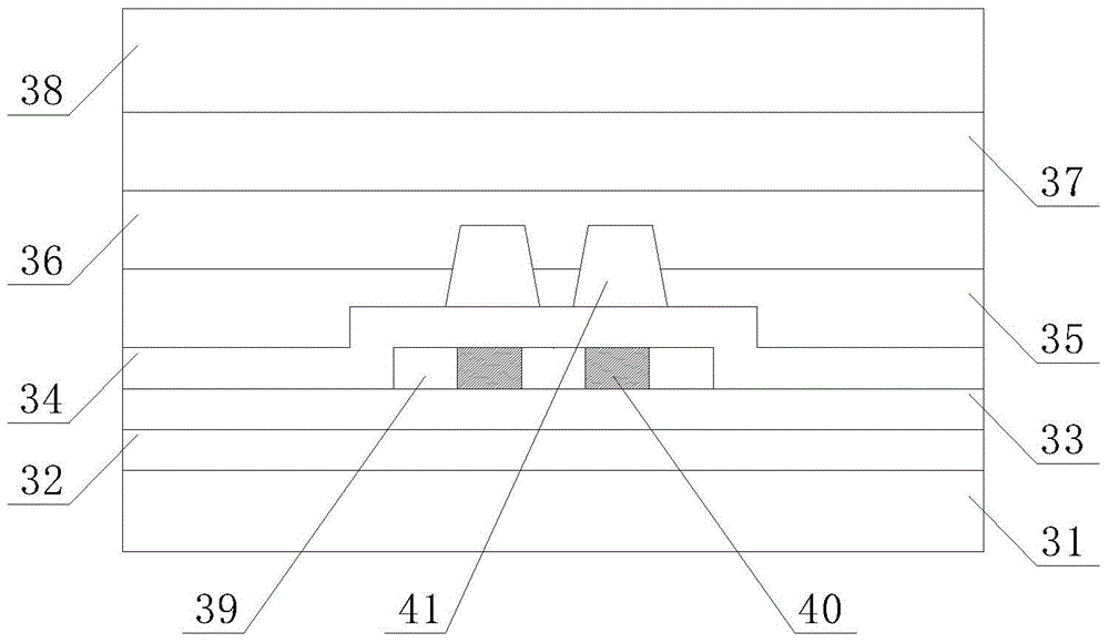 Array substrate of display device and manufacturing method of array substrate of display device