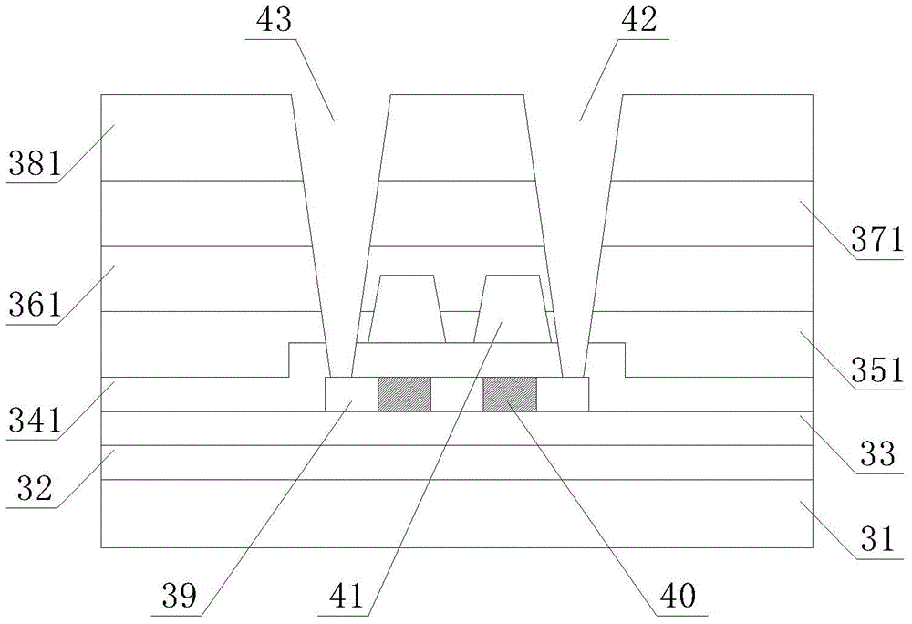 Array substrate of display device and manufacturing method of array substrate of display device