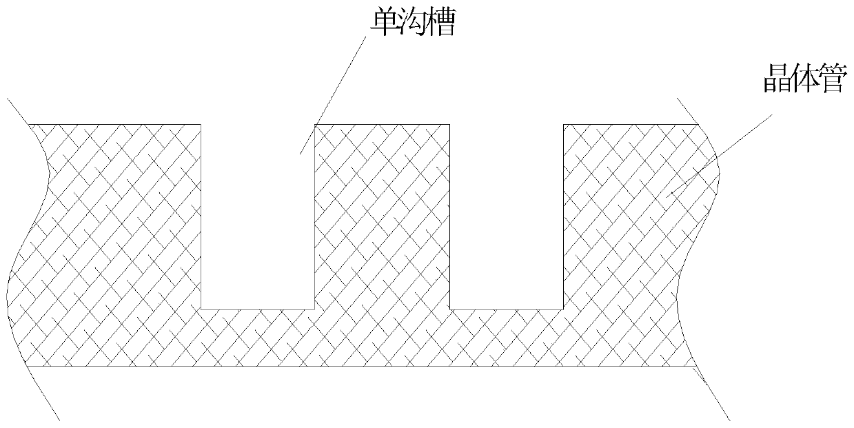 Process for generating multi-step trench transistor using polymer isolation layer