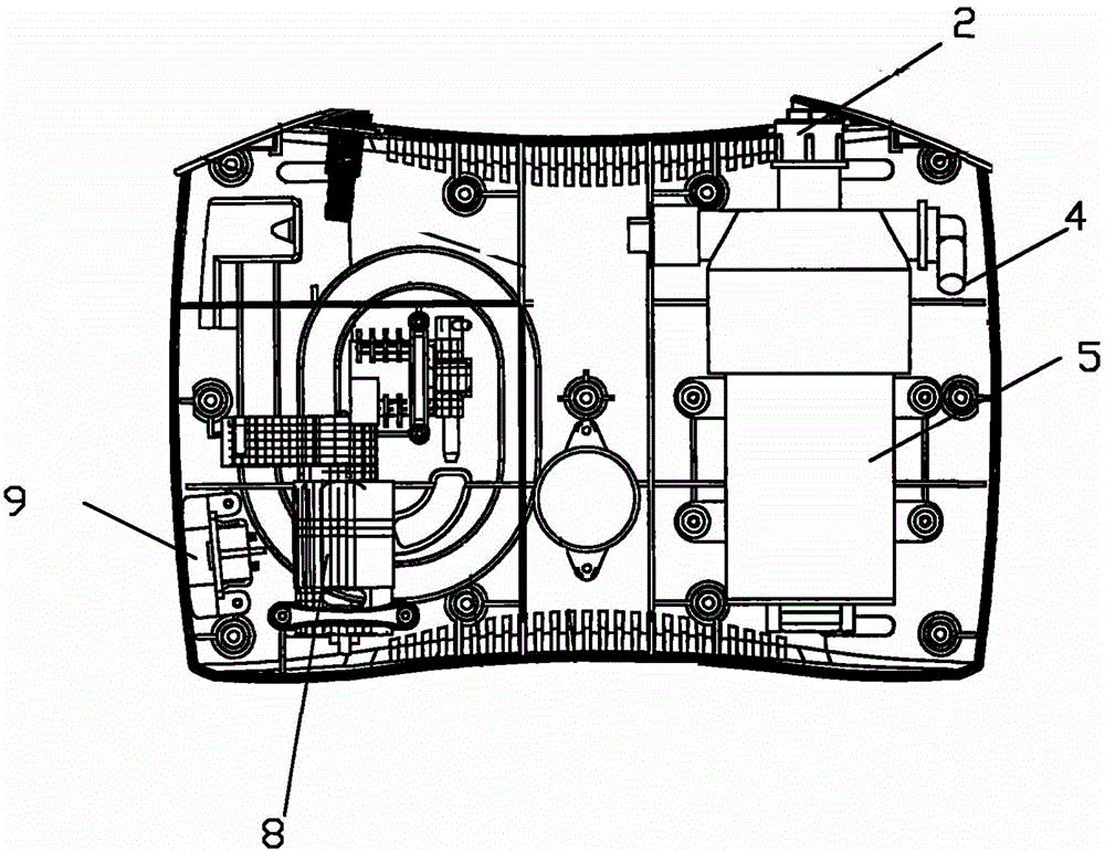 Vehicle-mounted air inflation and vehicle cleaning integrated device