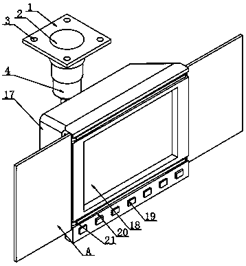 Vehicle-mounted digital display platform