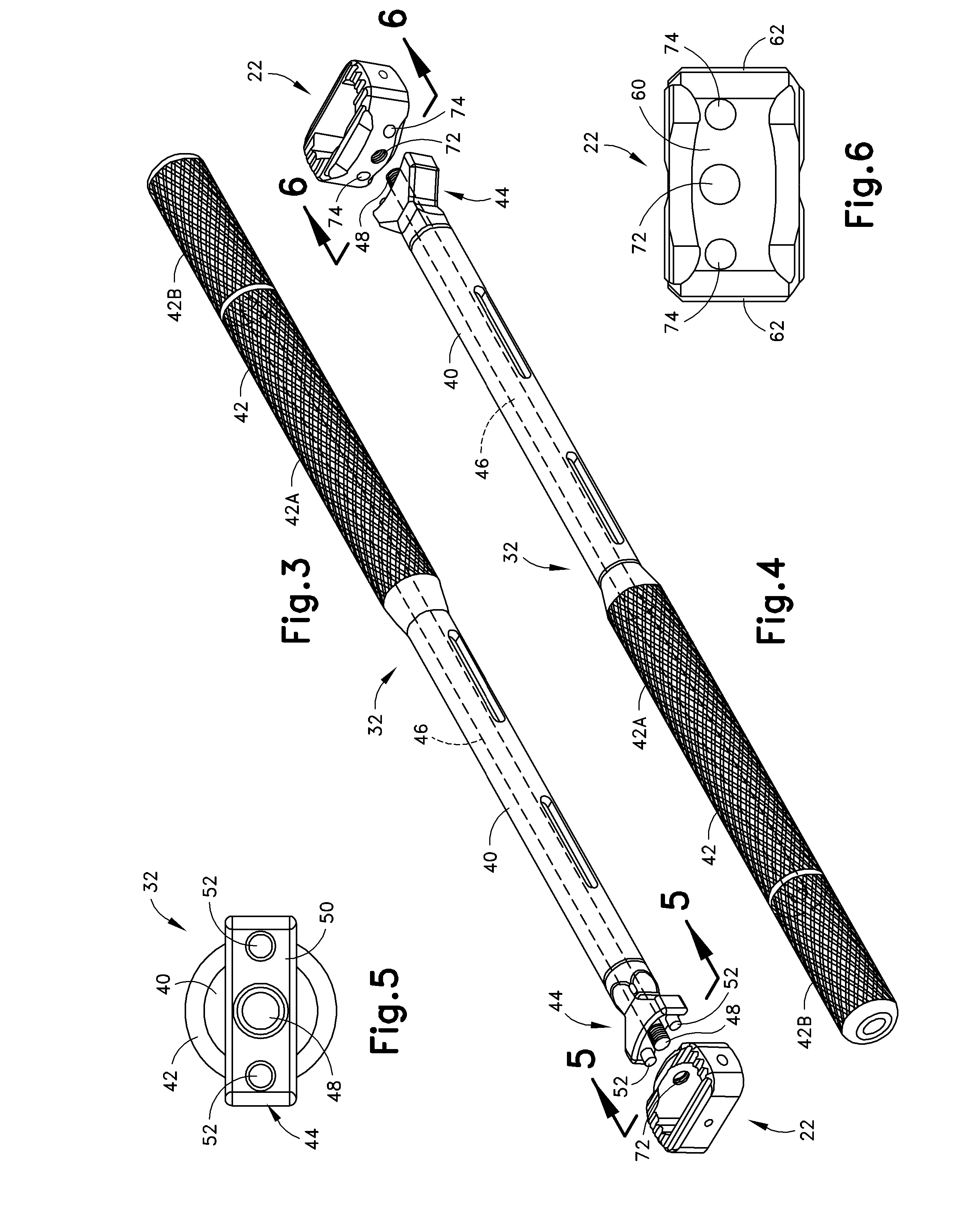 Selective implantation kit and method including tool for spacer and/or controlled subsidence device