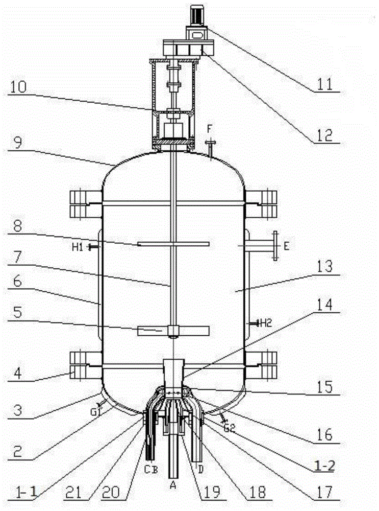 Jet flow flash condensation pot for continuous preparation of hydrogenated nitrile rubber