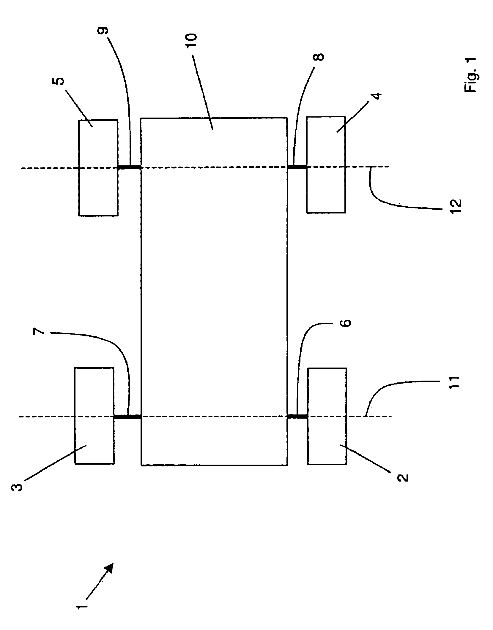 Method for determining at least one displacement state of a vehicle body