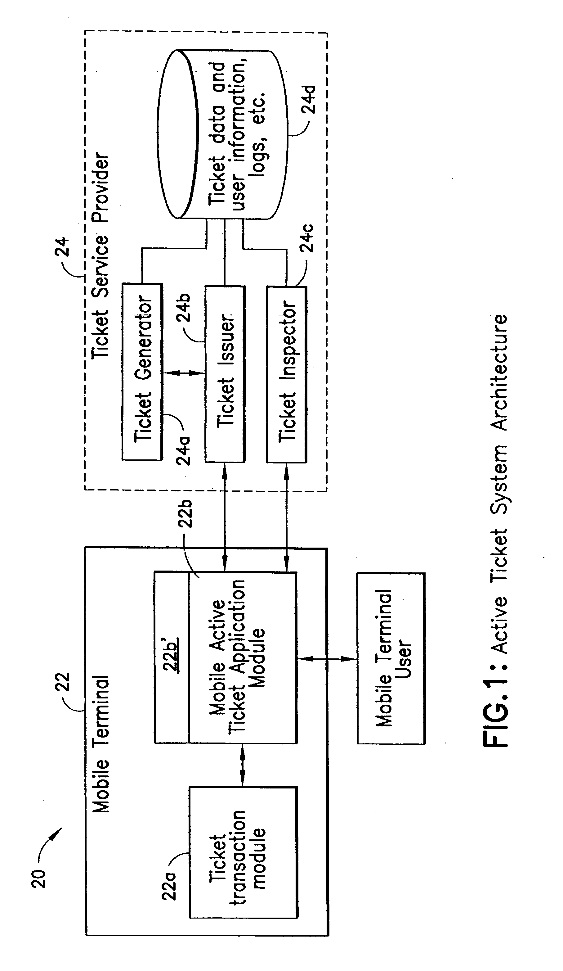 Active ticket with dynamic characteristic such as appearance with various validation options