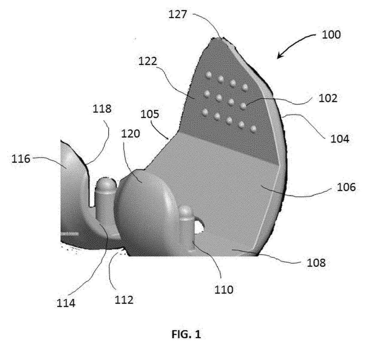 Flexible snap-fit prosthetic component