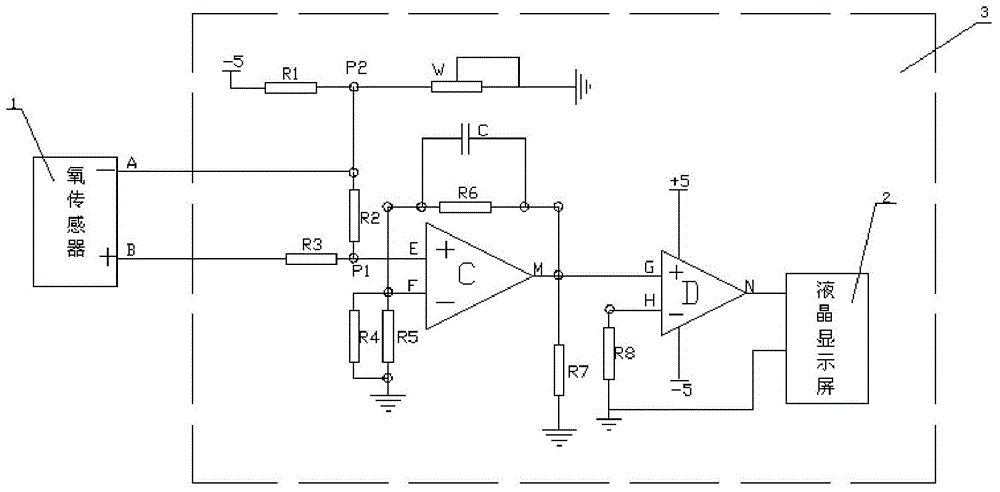 A Temperature Compensation Circuit of Oxygen Sensor