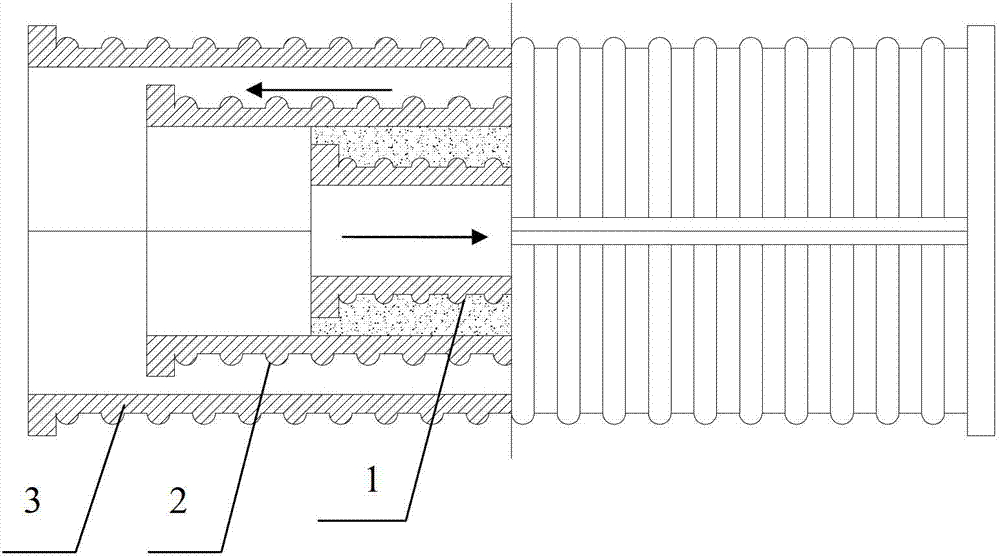 Installation structure convenient for disassembling and assembling expansion joint of heat transfer casing