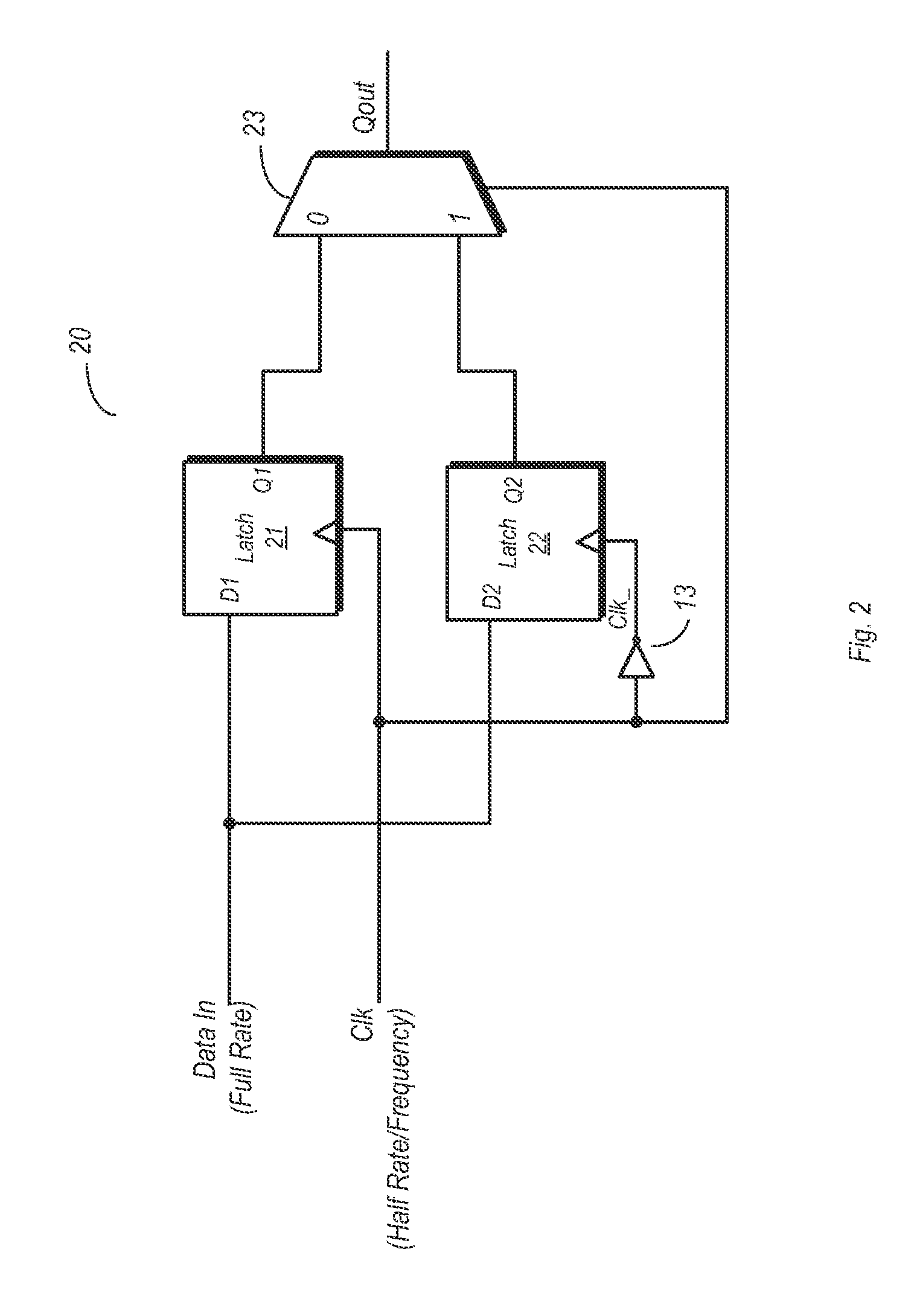 Reduced Frequency Clock Delivery with Local Recovery