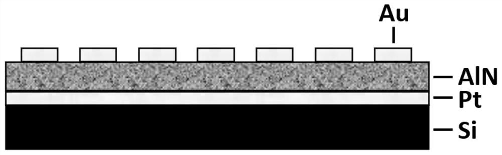 Silicon-based AlN capacitor with high withstand voltage and low electric leakage and preparation method thereof