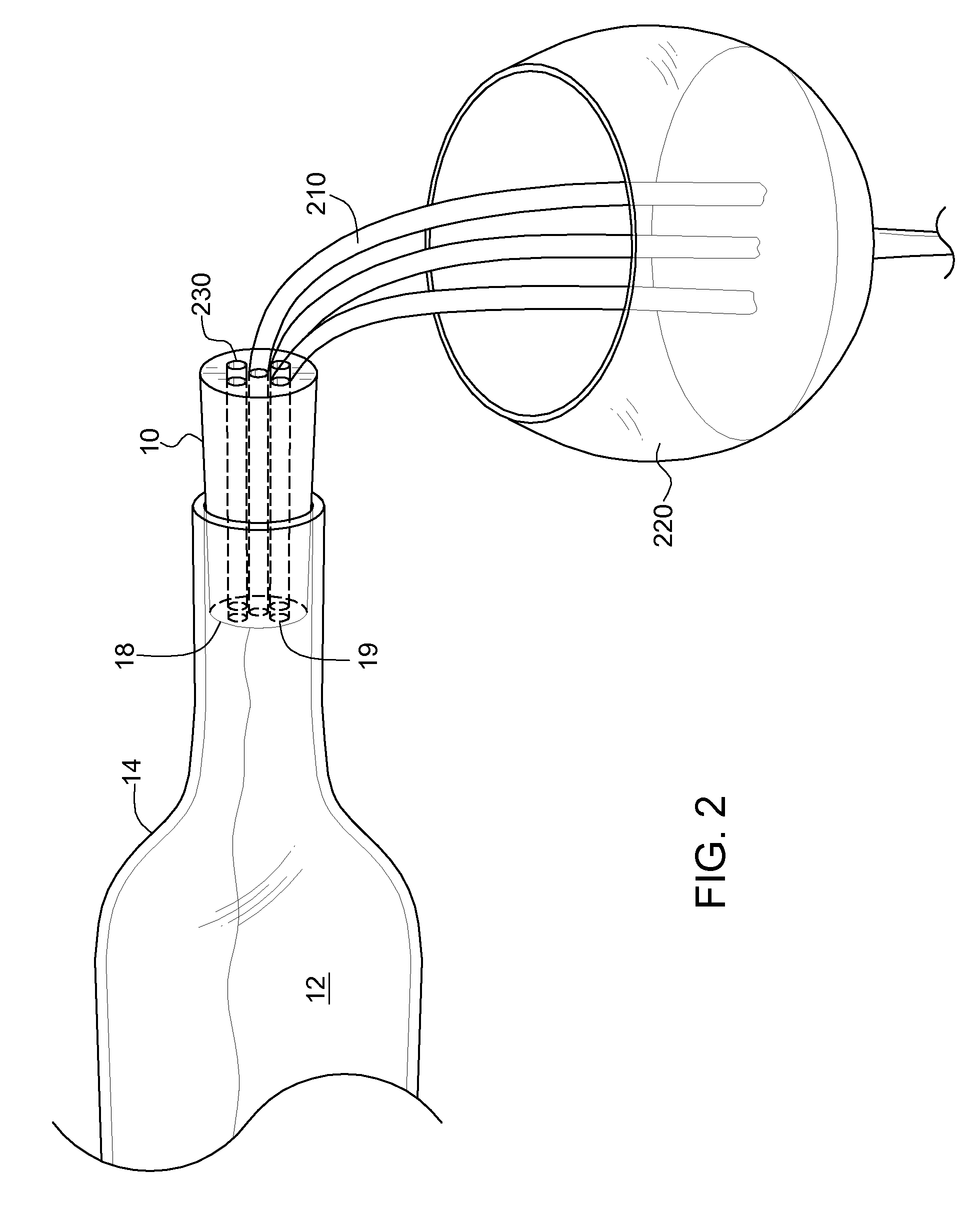 Multi stream wine aerating device