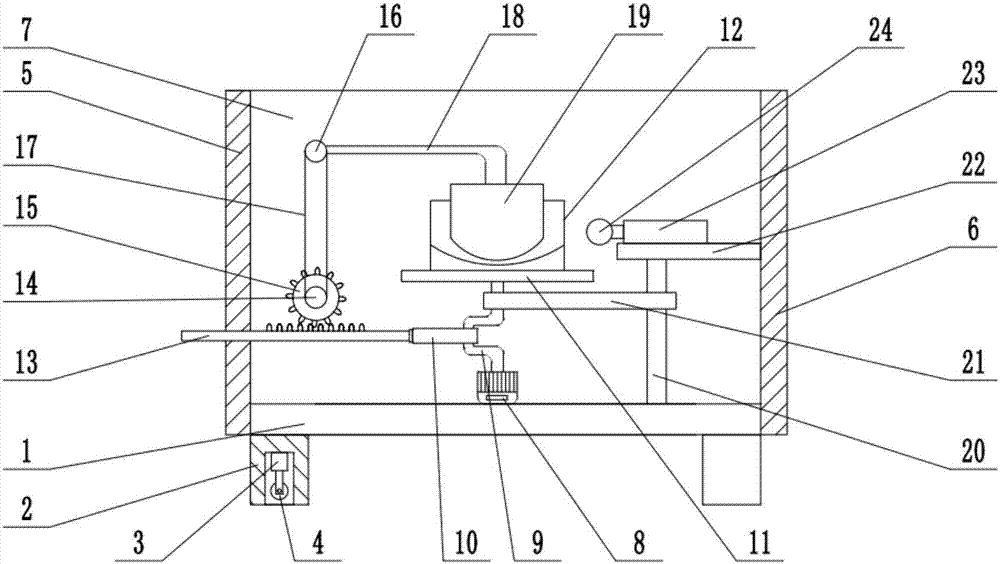 Rotary automatic medicine pounding machine for traditional Chinese medicines