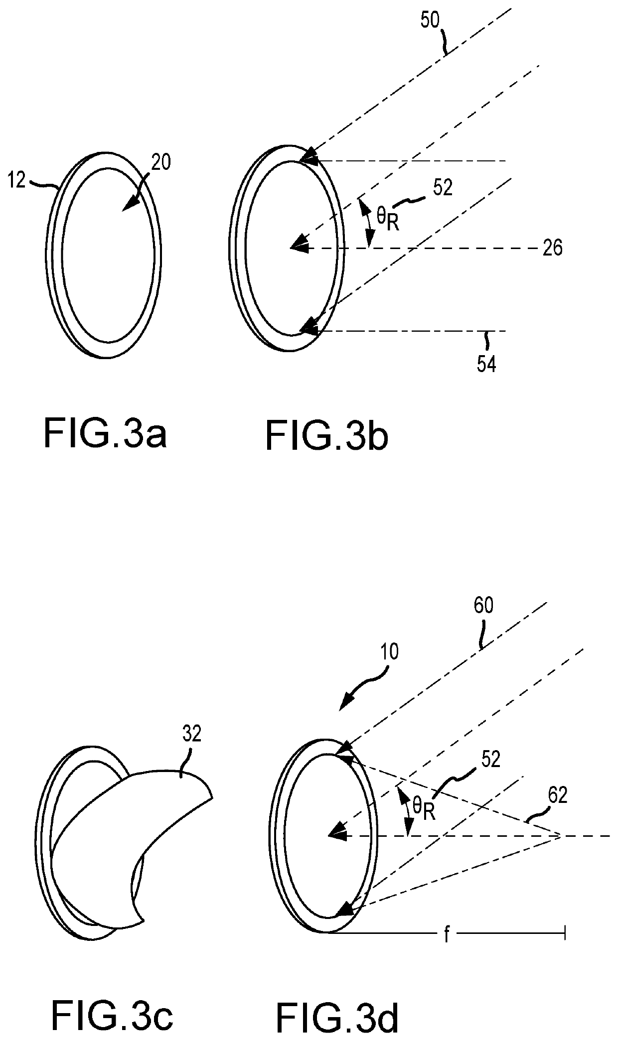 Volume holographic optical elements for imaging with reduced aberrations