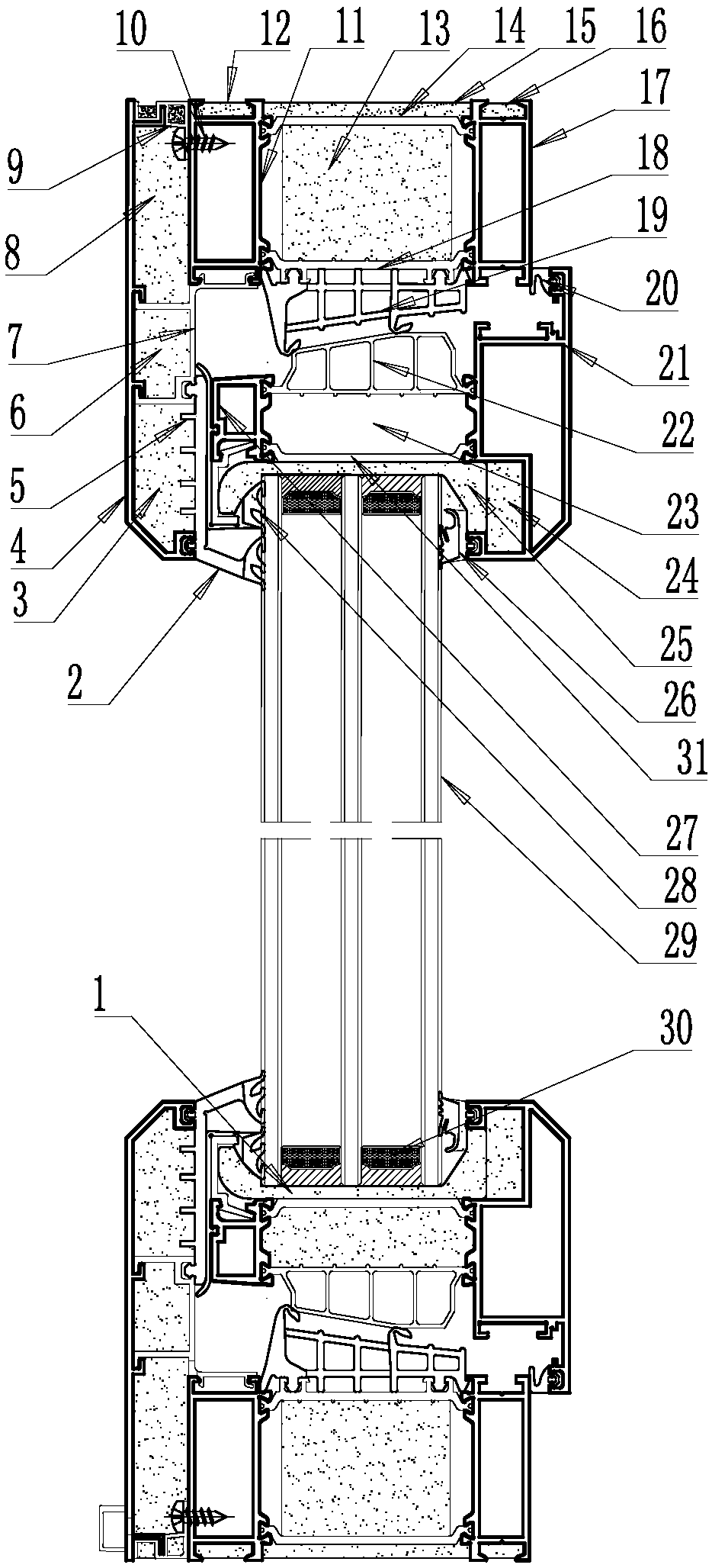 Novel energy-saving passive window