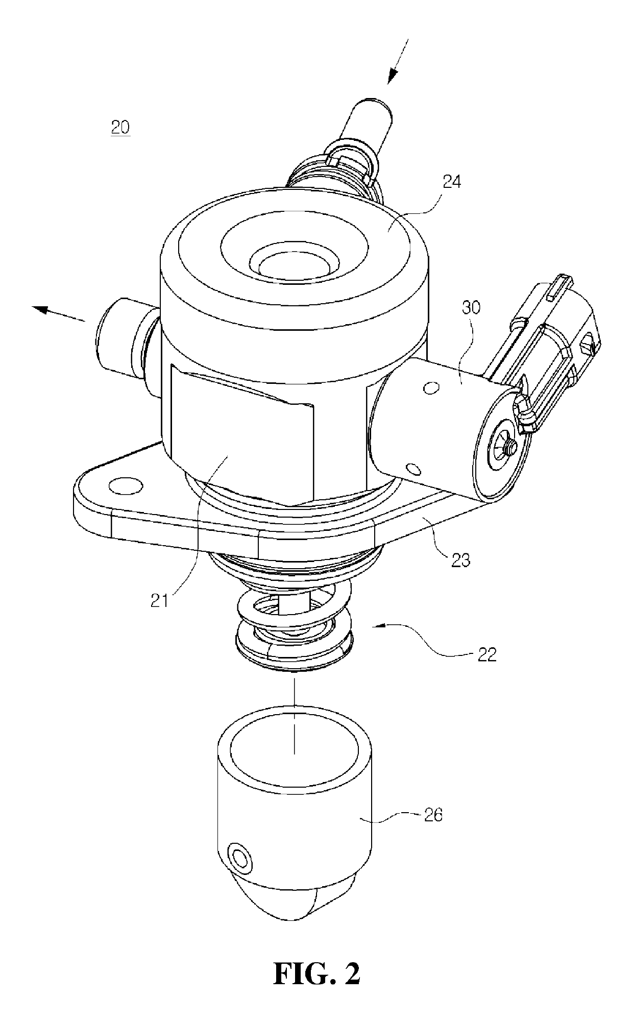 Apparatus and method for controlling flow control valve for high pressure fuel pump