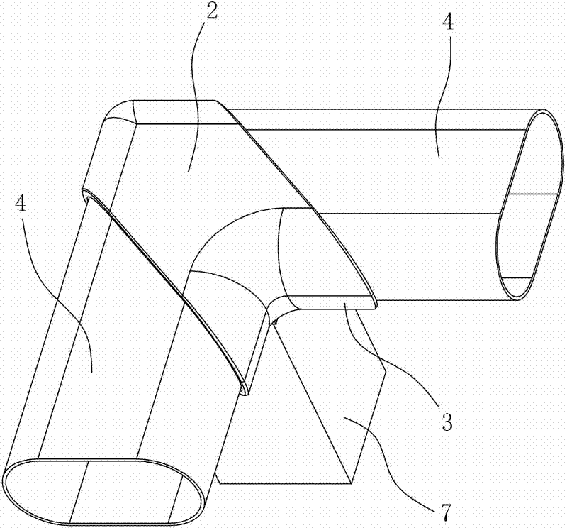 Face pipe connecting component