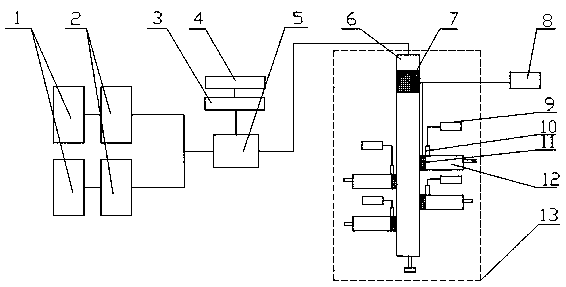 Pulsating load temporary blocking fracture simulation device and method