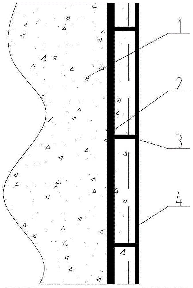 A multi-layer functional anti-corrosion concrete structure and its connection method