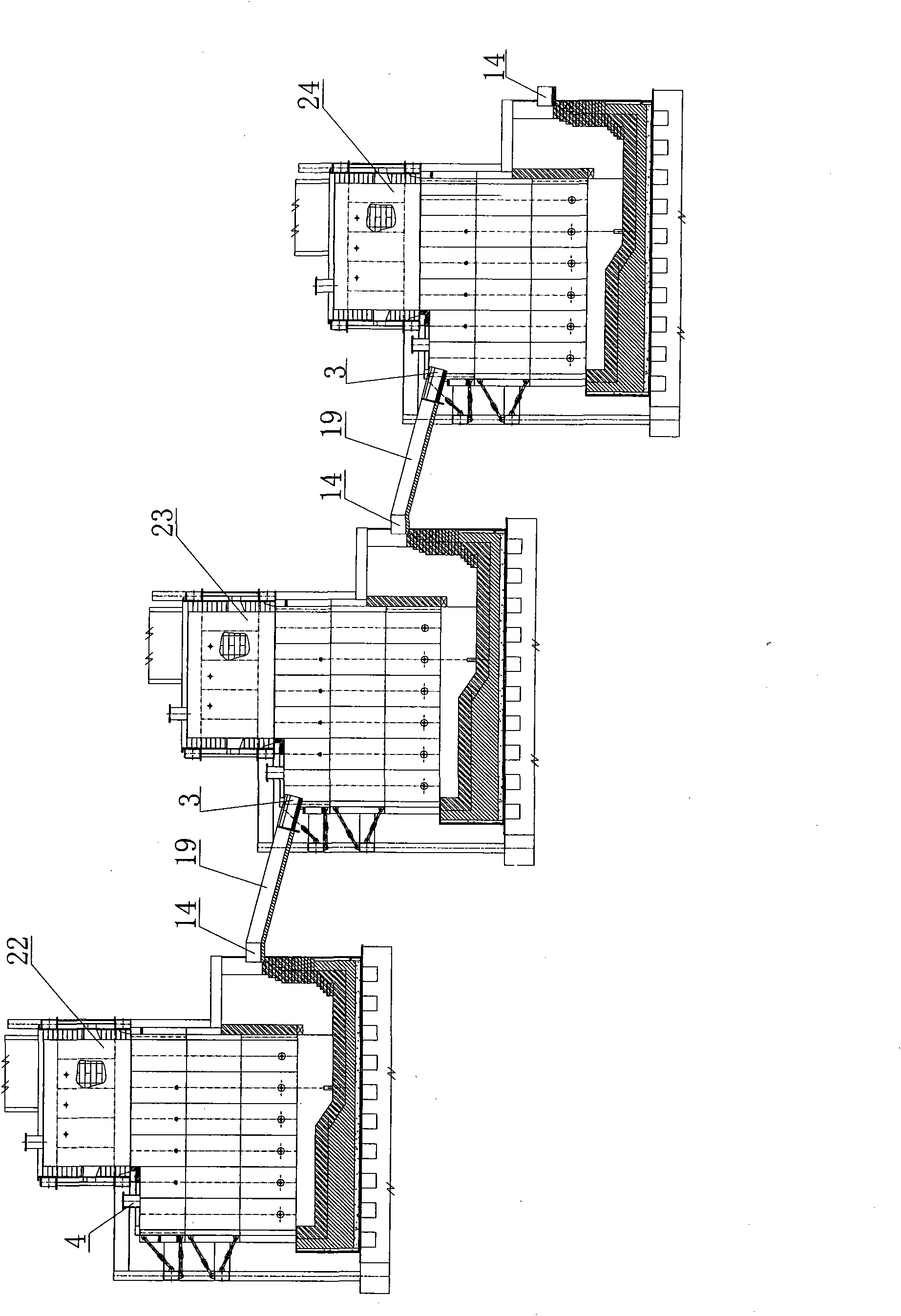 Direct lead-smelting comprehensive metallurgical device and smelting process