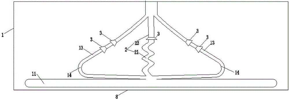 Rapid dispersing system with vertical heating pipeline