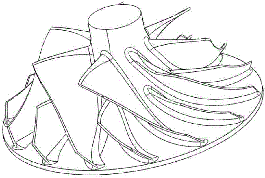 Casting method for compression impeller