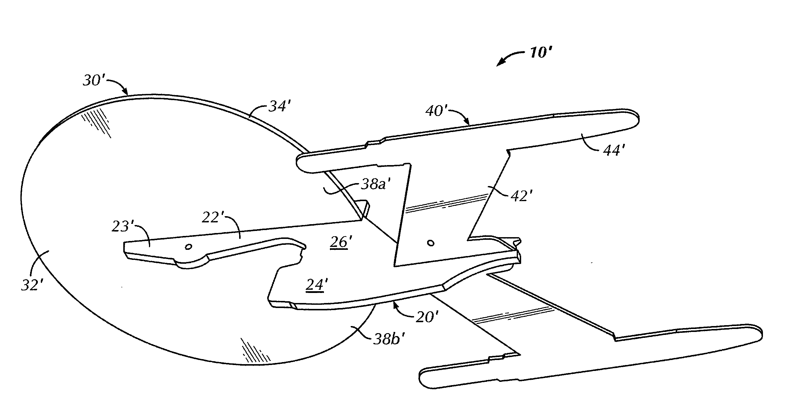 Toy flying aircraft