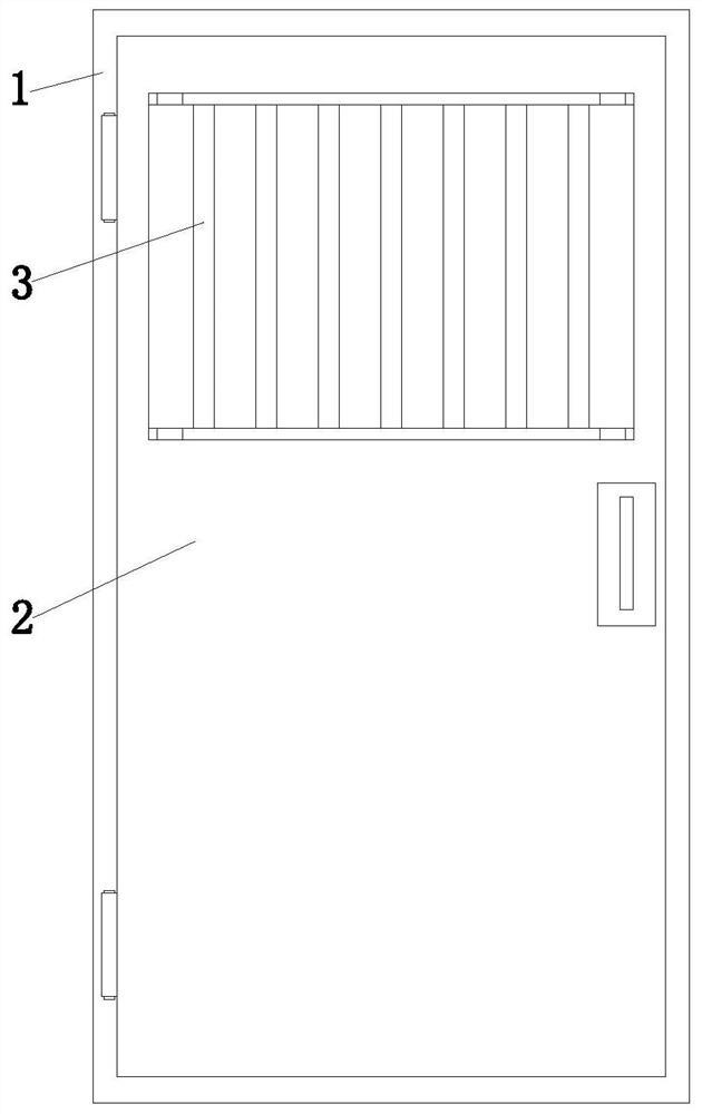 Stainless steel security door and manufacturing method thereof