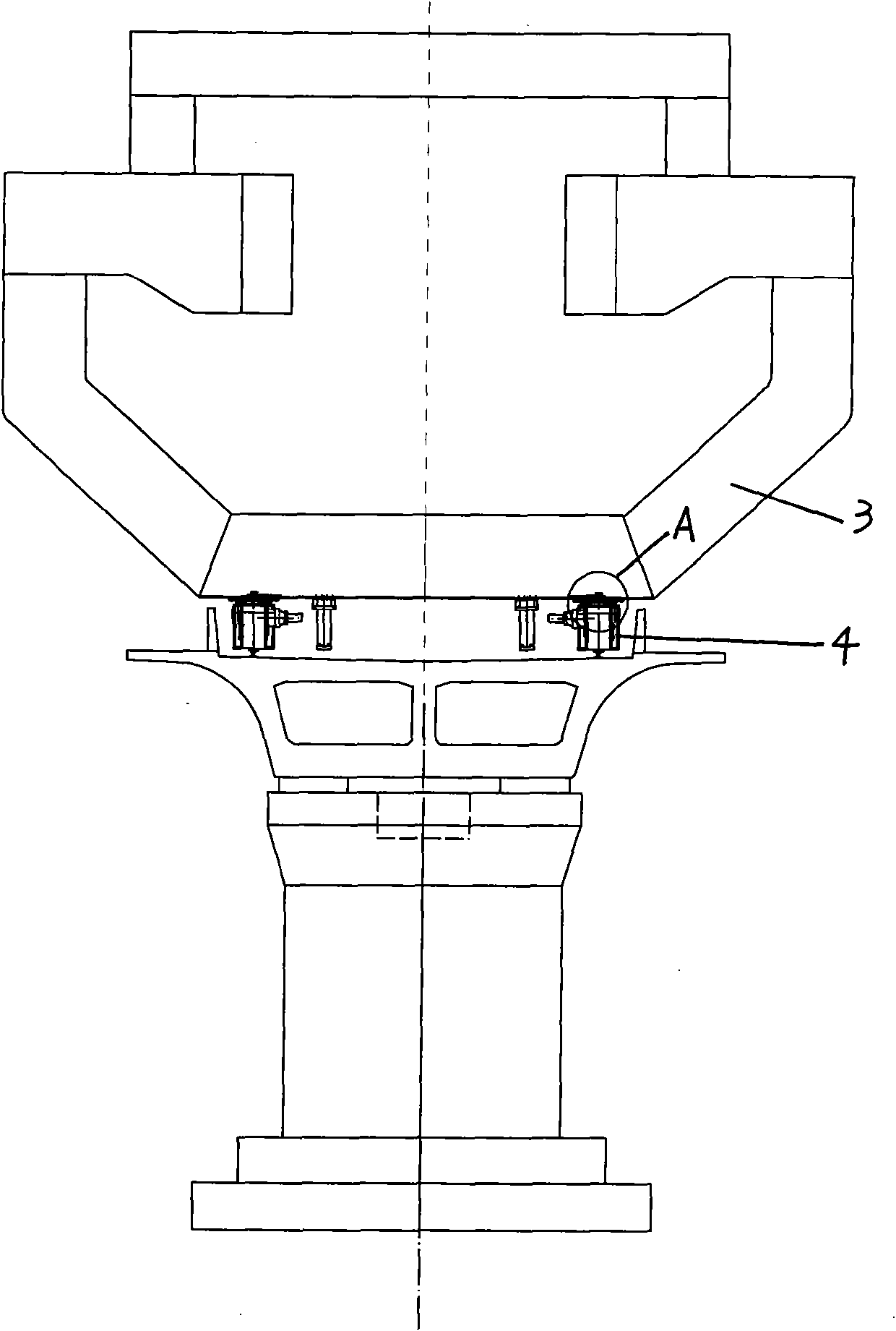 Bridge erecting machine for small-curve railway box girder