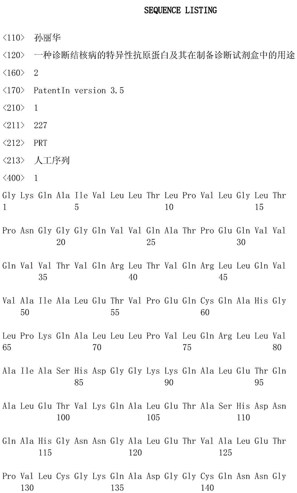 Specific antigen protein for diagnosing tuberculosis and application thereof in preparing diagnosis kit