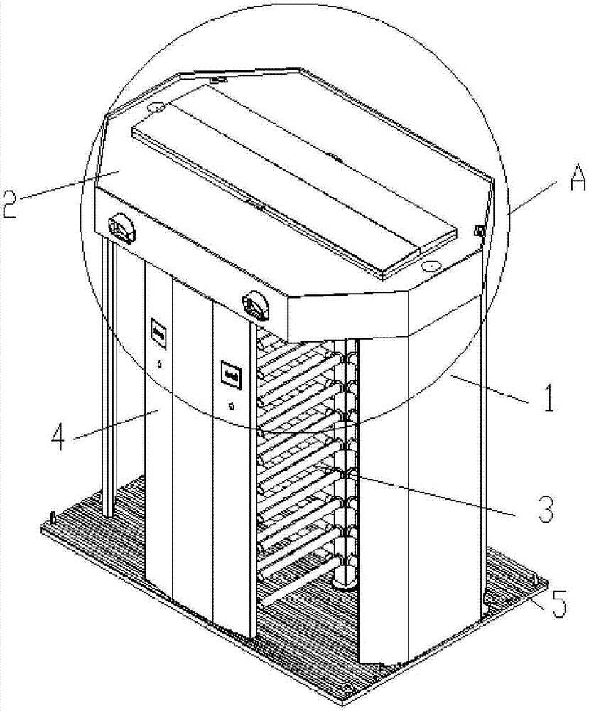 High-gate structure and high-gate machine