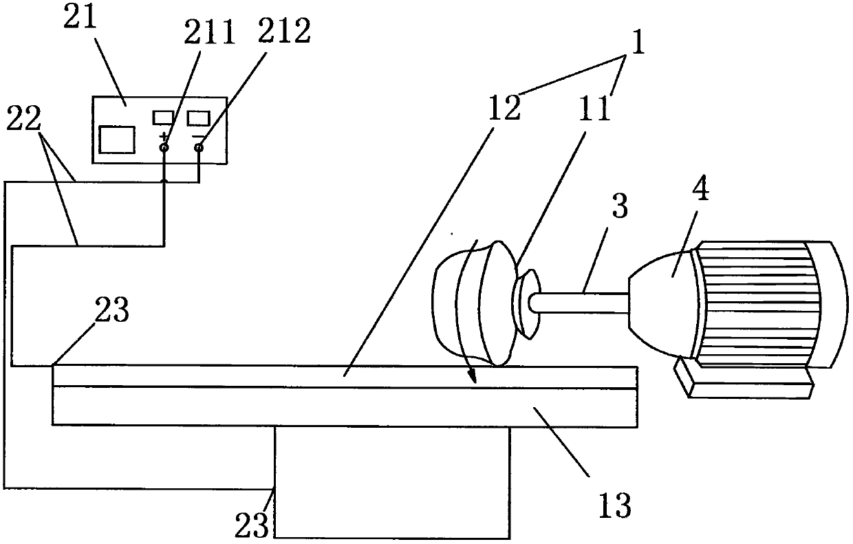 A dust-free polishing device for metal products