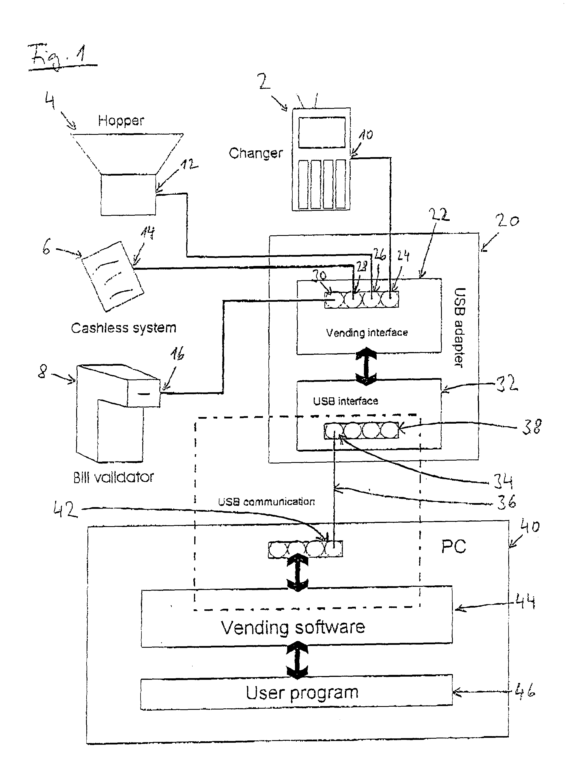 Payment system for a vending machine