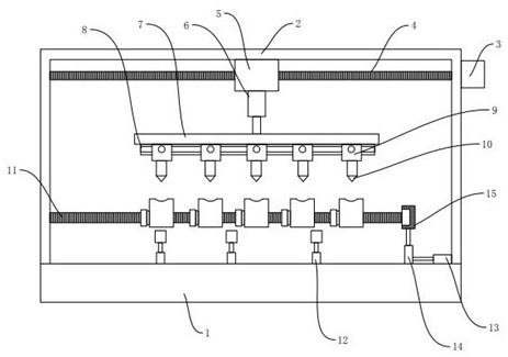 Metal pipe stamping device