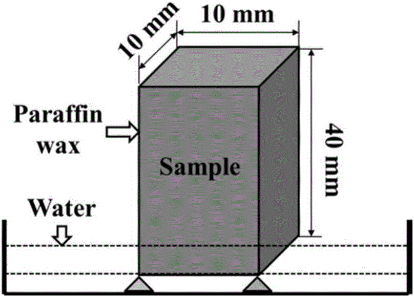 Method for visually representing spatial distribution and content of water in cement-based material