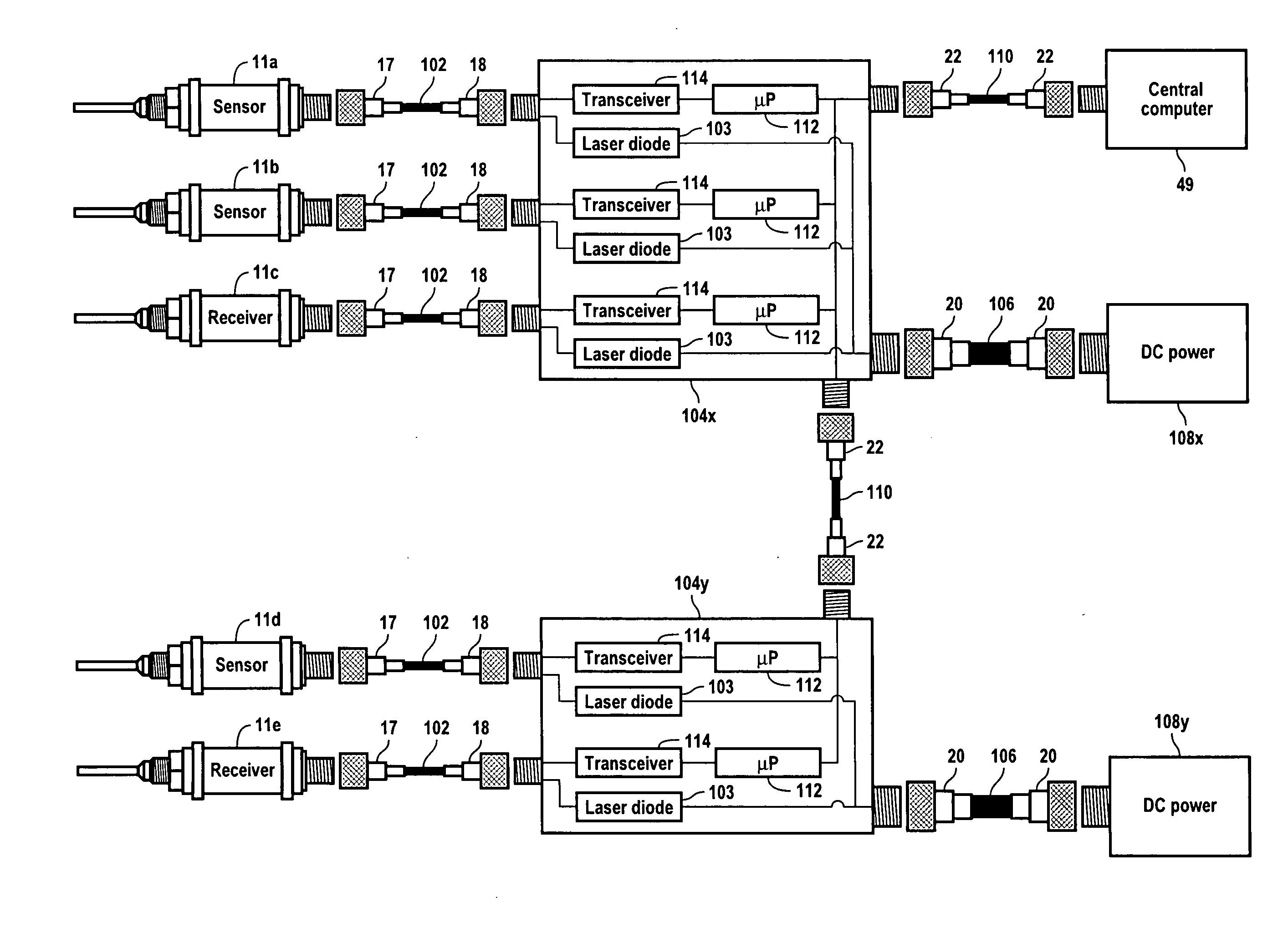 Smart integrated distributed light-powered process control system