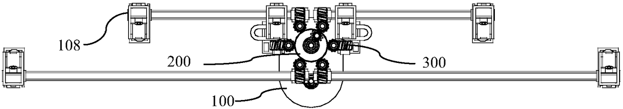 Antenna azimuth transition adjusting device