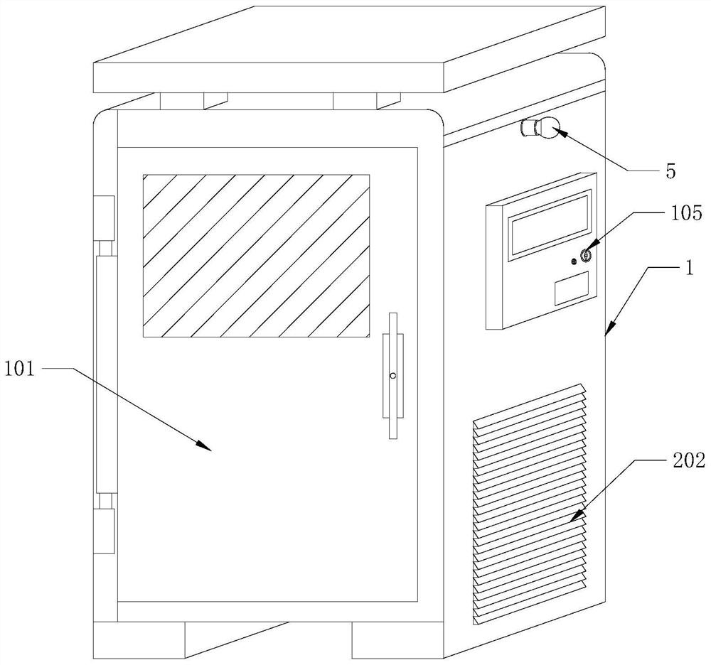 Automatic monitoring alarm cabinet for information system integrated terminal