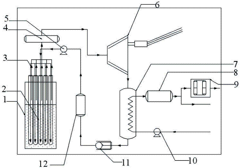 System applying medium of low boiling point into low and medium-temperature geothermal well for obtaining heat