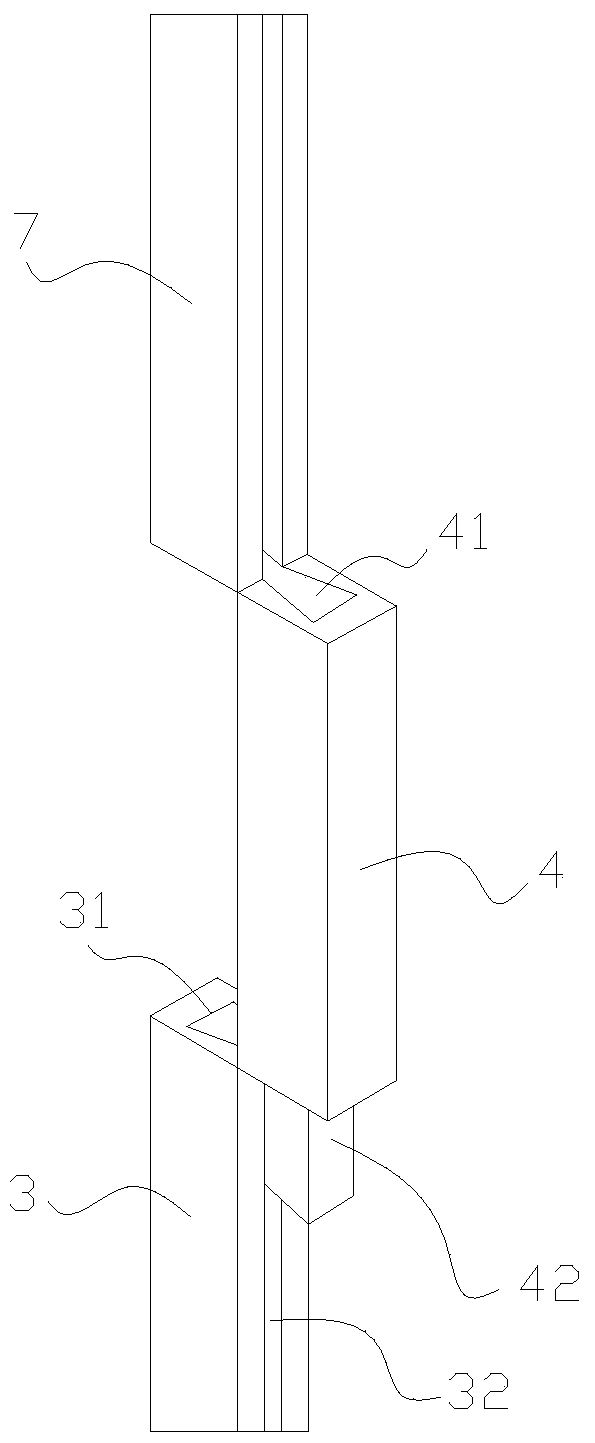 Aluminum formwork vertical profile corrugated joints and aluminum formwork system