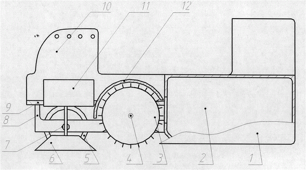 Roller skating type garbage cleaning device